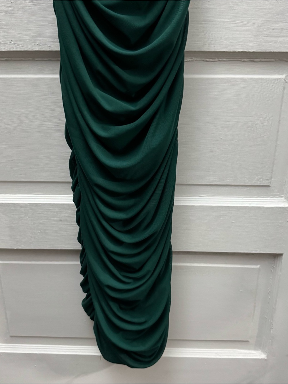 That’s So Fetch Green Ruched Bodycon Midi Dress Underwire US 12 - Picture 5 of 11